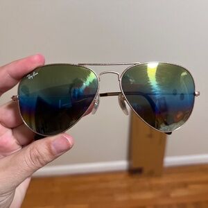 Ray-Ban Rainbow Aviator Sunglasses with case